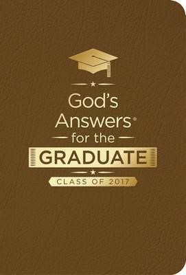 God's Answers For The Graduate: Class Of 2017-Brown (Imitation Leather)