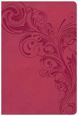 KJV Giant Print Reference Bible, Pink LeatherTouch (Imitation Leather)
