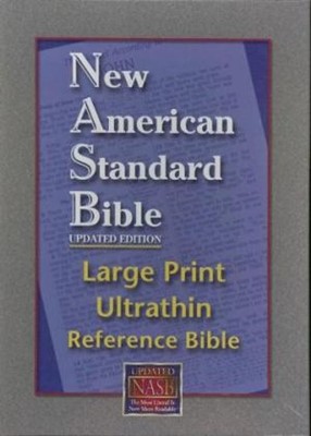 NASB Large Print Ultrathin Reference Bible (Bonded Leather)