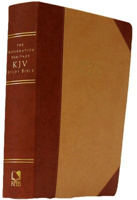 KJV Reformation Heritage Study Bible, Tan/Burgundy (Imitation Leather)