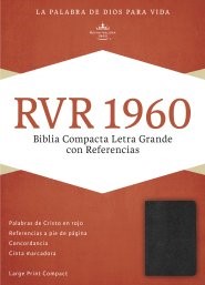 RVR 1960 Biblia Compacta Letra Grande con Referencias, negro (Imitation Leather)
