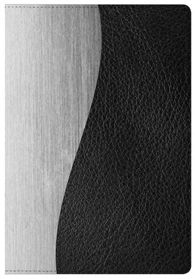 HCSB Compact Ultrathin Bible For Teens, Black And Silver (Imitation Leather)
