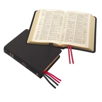 KJV Compact Westminster Reference Premium Black (Leather Binding)