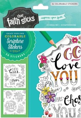 1 Thessalonians 1:4 Colorable Stickers (Stickers)