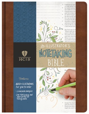 HCSB Illustrator'S Notetaking Bible, British Tan (Imitation Leather)