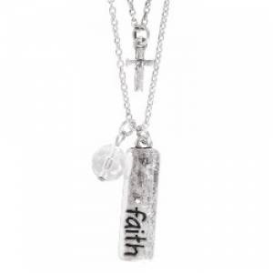 Necklace: Faith/Cross/Jewel