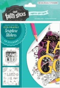 Psalm 46:10 Colorable Stickers (Stickers)