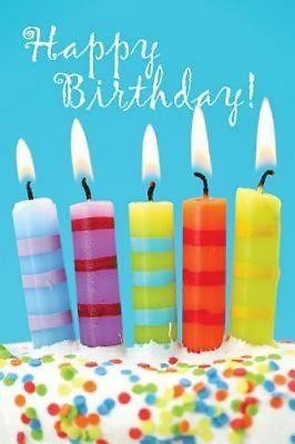 Birthday Candles & Cake Postcard (Pkg of 25) (Postcard)