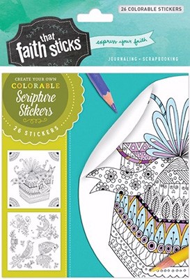 Psalm 16:11 Colorable Stickers (Stickers)