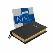 KJV Concord Reference Bible, Black Goatskin Leather (Leather Binding)