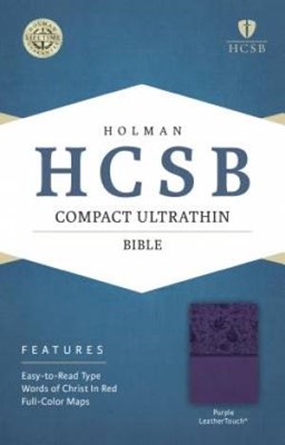 HCSB Compact Ultrathin Bible, Purple Leathertouch (Imitation Leather)
