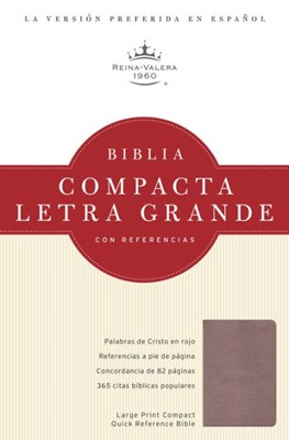 RVR 1960 Biblia Compacta Letra Grande con Referencias, crist (Imitation Leather)
