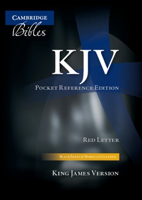 KJV Pocket Reference Edition, Black, Indexed (Leather Binding)