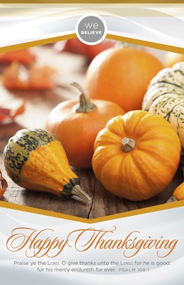 Happy Thanksgiving Bulletin (Pack of 100) (Bulletin)