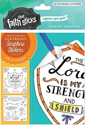 Psalm 28:7 Colorable Stickers (Stickers)