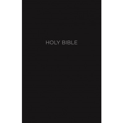 NKJV Reference Bible, Black, Giant Print, Indexed,Red Letter (Leather-Look)