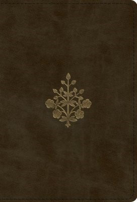 ESV Large Print Compact Bible, TruTone, Olive, Branch Design (Imitation Leather)