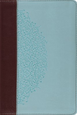 ESV Study Bible, Personal Size Trutone, Chocolate/Blue, Ivy (Imitation Leather)