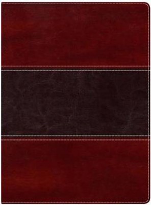 NKJV Holman Full Colour Study Bible Mahogany, Indexed (Imitation Leather)