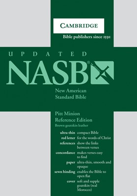 NASB Pitt Minion Reference Edition, Brown Goatskin (Leather Binding)
