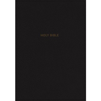 NKJV Deluxe Reference Bible, Personal Size Giant Print,Black (Imitation Leather)