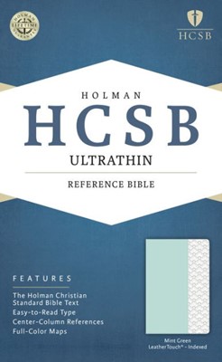 HCSB Ultrathin Reference Bible, Mint Green, Indexed (Imitation Leather)