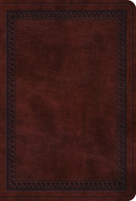 ESV Value Large Print Compact Bible, Mahogany (Imitation Leather)