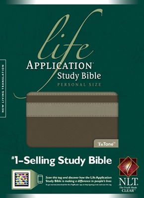 NLT Life Application Study Bible Personal Size, Taupe/Stone (Imitation Leather)