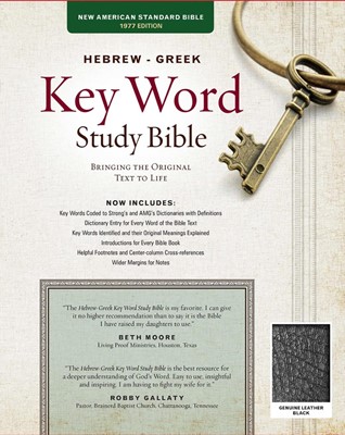 NASB Hebrew-Greek Key Word Study Bible GL Black (Leather Binding)