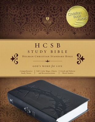 HCSB Study Bible, Charcoal Leathertouch, Indexed (Imitation Leather)