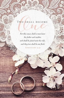 Two Shall Become One Bulletin (Pack of 100) (Bulletin)