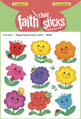 Happy Flowers Stick-N-Sniff - Faith That Sticks Stickers (Stickers)