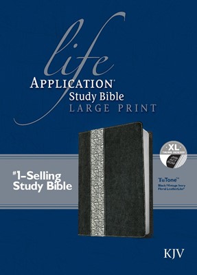 KJV Life Application Study Bible Large Print, Indexed (Imitation Leather)