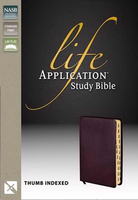 NASB Life Application Study Bible, Burgundy, Indexed (Bonded Leather)