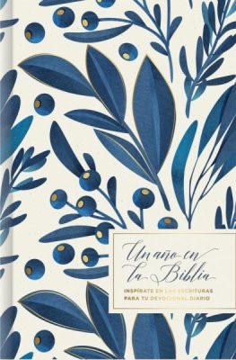 Un año en la Biblia, floral (Hard Cover)