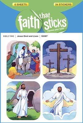 Jesus Died And Lives - Faith That Sticks Stickers (Stickers)