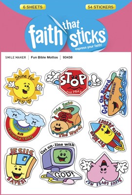 Fun Bible Mottos - Faith That Sticks Stickers (Stickers)