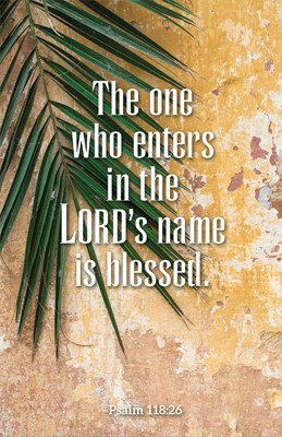 The One Who Enters Palm Sunday Bulletin (Pkg of 50) (Loose-leaf)