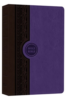 MEV Thinline Reference Bible (English Violet/Brown) (Leather Binding)