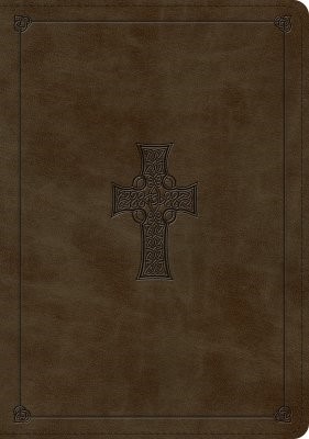 ESV Large Print Wide Margin Bible TruTone, Olive (Imitation Leather)