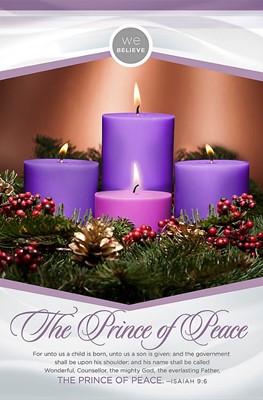 Prince Of Peace Bulletin (Pack of 100) (Bulletin)