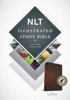 NLT Illustrated Study Bible Tutone Brown/Tan, Indexed (Imitation Leather)