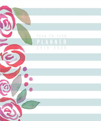 Teen to Teen Academic Planner 2019-2020, Blue Stripes (Hard Cover)