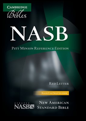 NASB Pitt Minion Reference Bible, Black Calfsplit Leather (Leather Binding)