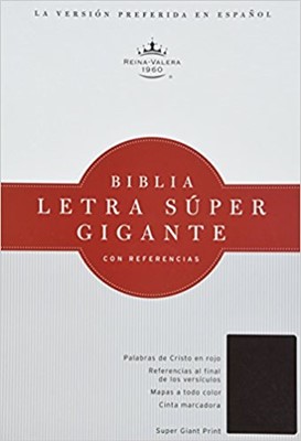 RVR 1960 Biblia Letra Súper Gigante, marrón oscuro símil pie (Imitation Leather)