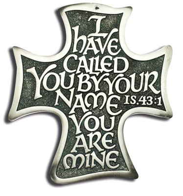 Solid Polished Pewter Wall Cross (General Merchandise)