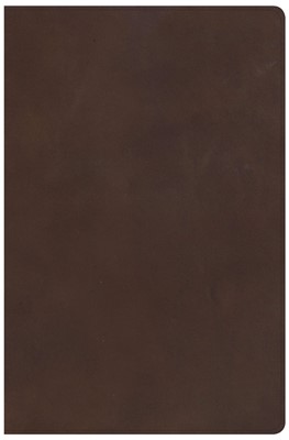 KJV Super Giant Print Reference Bible, Brown Genuine Leather (Leather Binding)
