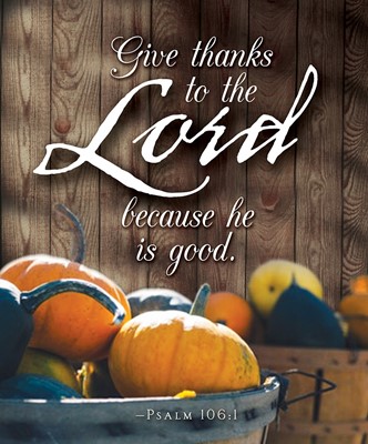 Give Thanks Thanksgiving Bulletin Large (Pkg of 50) (Loose-leaf)