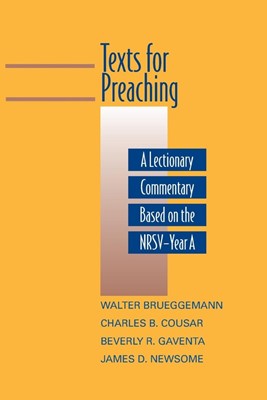 Texts for Preaching - Year A (Paperback)