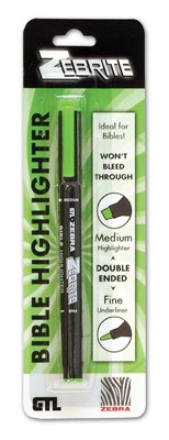 Double Ended Highlighter - Green